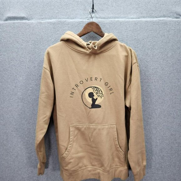 The Cotton Exchange Tops - Introvert Girl Hoodie Item